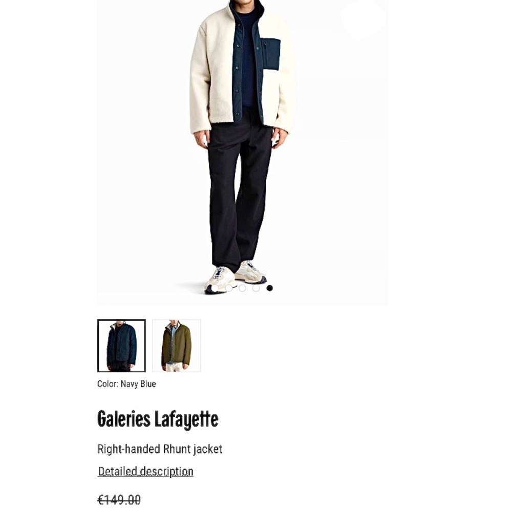 Galeries Lafayette Sherpa Reversible Bomber Jacket Men’s Size Xxl Like New — image 2 of 8